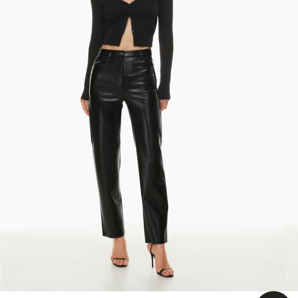 aritzia melina leather pants size 0